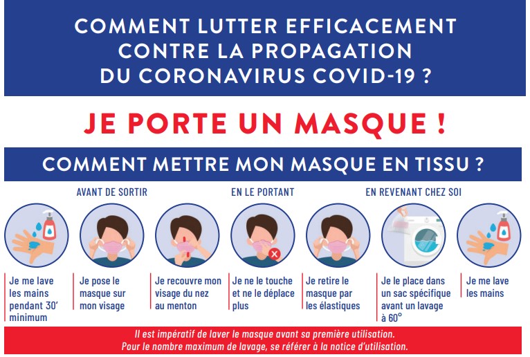 Covid-19 – Distribution de masques – Mairie de BIELLE – Site officiel